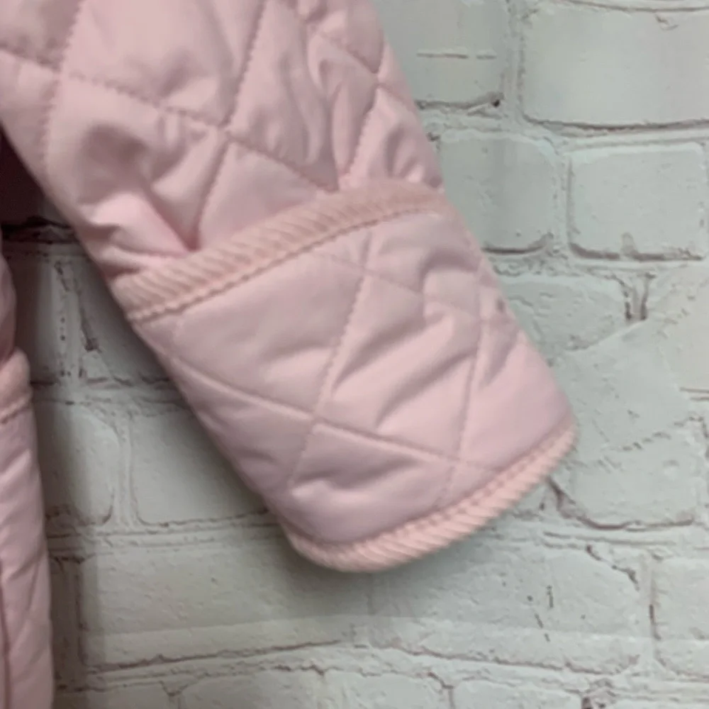 Ralph Lauren Soft Pink Baby Quilted Snowsuit Size 9 Months​